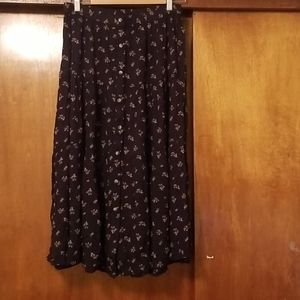 AE floral midi skirt